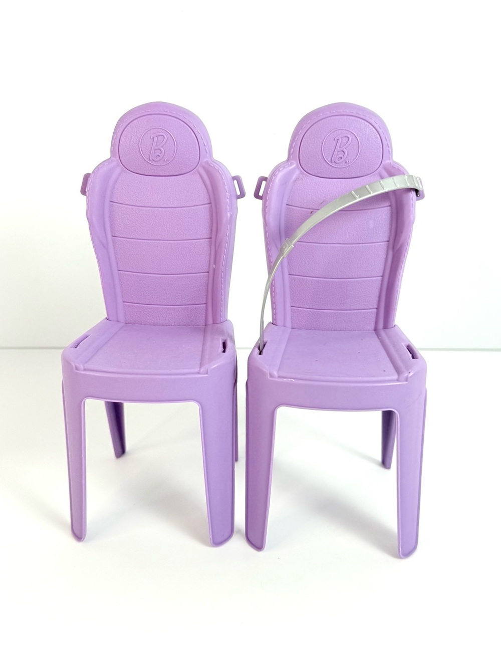 2017 Barbie Dream Camper RV 2 PURPLE CHAIRS SEATS Replacement Mattel #FBR34